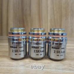 1PCS Nikon CF Plan 2.5X/0.075 EPI microscope long distance brightfield objective