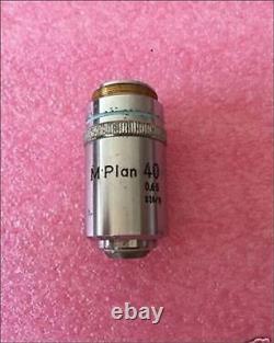 1Pc Used Nikon M Plan 40X / 0.65 Microscope Objective hf #A6