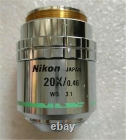 1Pc Used Nikon Metallographic Microscope Objective Cf Plan 20X/0.46 vf