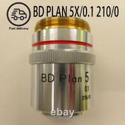1pcs Used Nikon BD Plan 5X 0.1 210/0 Metal Microscope Lens #A6-8