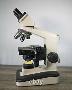 Asbestos Binocular Microscope Kit Rebuilt Nikon Alphaphot YS2H with Plan 40x Ph3