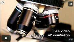 Asbestos Binocular Microscope Kit Rebuilt Nikon Alphaphot YS2H with Plan 40x Ph3