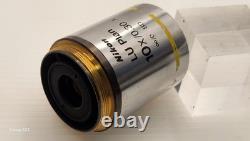 CLE Nikon LU Plan 10X / 0.30 A? /0 BD WD 15 Microscope Objective Lens 32mm