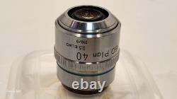 CLEAN GLASS Nikon BD Plan ELWD 40x/0.5 Microscope Objective Lens 210mm M26 33960