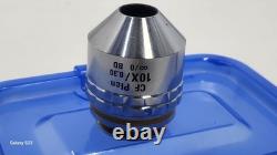 CLEAN GLASS Nikon CF Plan 10x 0.30 BD? /0 Microscope Objective Lens M27