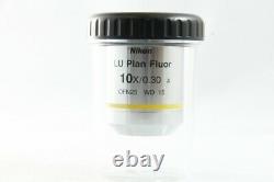 CLEAN Nikon LU Plan Fluor 10x/0.30 A? /0 BD WD Microscope Lenses 2529