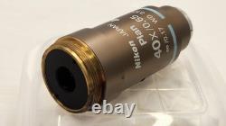 CLEAN Nikon Plan 40x/0.65 Microsco Objective Lens? /0.17 WD 0.57 for M25 34648