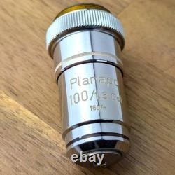 Carl Zeiss Planapo 100x / 1.3 Oel Microscope Objective Lens 160/- Vintage German