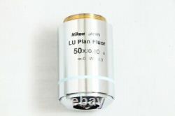 Clean Glass Nikon LU Plan Fluor 50X/0.80 BD? /0 Microscope Lens 3669
