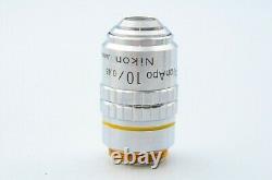 Ex CLEAN GLASS! Nikon Plan APO 10/0.45 MICROSCOPE OBJECTIVE Lens 20.25mm 20982