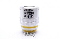 Ex Nikon CF PLAN 10X / 0.30 8 / 0 EPI Microscope Objective Lens for RMS 25717