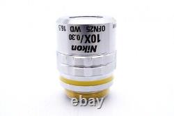 Ex Nikon CF PLAN 10X / 0.30 8 / 0 EPI Microscope Objective Lens for RMS 25717