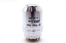 Ex Nikon CF Plan Apo 200x/0.95 oo/0 WD0.2 Microscope Objective Lens RMS 26046