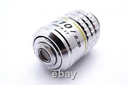 Ex Nikon Plan 10 / 0.30 160/0.17 Microscope Objective Lens For RMS 25827