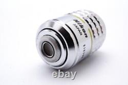 Ex Nikon Plan 10X 0.30 160/0.17 Microscope Objective Lens. 20.25mm 25078