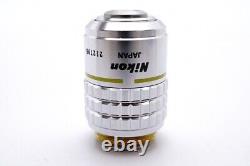 Ex Nikon Plan 10X 0.30 160/0.17 Microscope Objective Lens. 20.25mm 25078