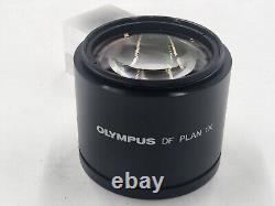 Ex Olympus Stereo Microscope Objective DF PLAN 1x Lens withILLC2 29624