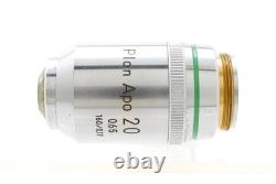 Exc+5 Nikon Plan Apo 20x 0.65 160/0.17 Microscope Objective Lens From JAPAN