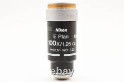 Exc+5Nikon Microscope Objective E Plan 100x/1.25 Oil? /0.17 WD 0.23 LENS