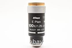 Exc+5Nikon Microscope Objective E Plan 100x/1.25 Oil? /0.17 WD 0.23 LENS