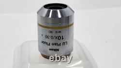Exc NIKON LU PLAN FLUOR 10x Microscope Objective 10x/0.30 A? /0 BD M32 33412