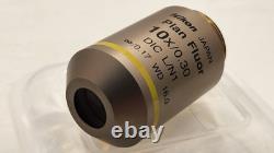 Exc Nikon Microscope Objective Lens Plan Fluor 10x/0.30 DIC L/N1 for M25 34649