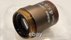 Exce CLEAN GLASS Nikon Plan 4x/0.10 Objective Lens? /- WD 30 for M25 34646