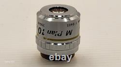 Excellent NIKON 10X M PLAN MICROSCOPE OBJECTIVE LENS 10/0.21 SLWD 210/0 34052