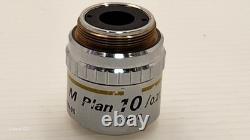 Excellent NIKON 10X M PLAN MICROSCOPE OBJECTIVE LENS 10/0.21 SLWD 210/0 34052