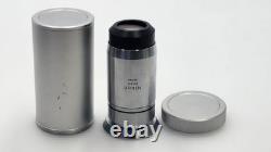 Excellent Nikon M Plan 1X, Aperture 0.03 Achromat Microscope Objective 33760 Excellent Nikon M Plan 1X, Aperture 0.03 Achromat Microscope Objective 33760
