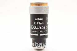MINTNikon Microscope Objective E Plan 100x/1.25 Oil? /0.17 WD 0.23 LENS