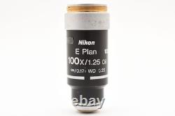 MINTNikon Microscope Objective E Plan 100x/1.25 Oil? /0.17 WD 0.23 LENS
