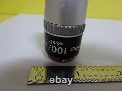 Microscope Optical Part Nikon Japan Objective Plan 100x Optics As Is Bin#x7-15