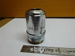 Microscope Part Nikon Japan DIC Objective 40x Bd Plan Optics As Is #81-93