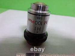Microscope Part Objective Nikon M100 Plan Japan Optics As Is Bin#y5-k-04