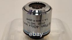 Mint M Plan 40 / 0.4 ULWD 210/0 WD 15 Microscope Objective Lens RMS 34849