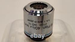 Mint M Plan 40 / 0.4 ULWD 210/0 WD 15 Microscope Objective Lens RMS 34849