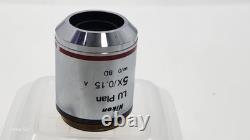 Mint NIKON LU PLAN 5x Microscope Objective 5x/0.15 A Infinity/0 for M32 33411