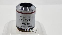 Mint NIKON LU PLAN 5x Microscope Objective 5x/0.15 A Infinity/0 for M32 33411