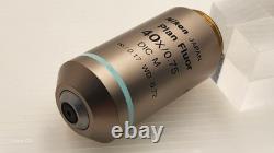 Mint Nikon Microscope Objective Plan Fluor 40x 0.75 DIC M? /0.17 WD RMS 34337