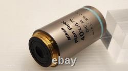 Mint Nikon Microscope Objective Plan Fluor 40x 0.75 DIC M? /0.17 WD RMS 34337