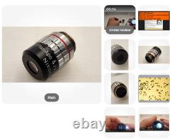 Mint Nikon Plan Apo 4x/0.20 160/- BLACK Red Stripe Microscope Objective 34164