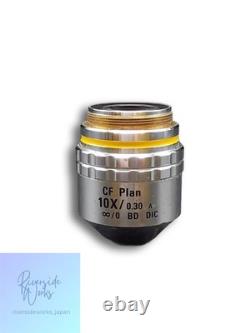 NIKON CF PLAN 10X/0.30A Microscope Objective Lens Junk Item