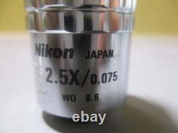 NIKON CF PLAN 2.5X/0.075 Microscope Objective