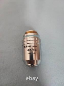 NIKON CF Plan EPI Microscope Objective Lens 50x 0.80 WD 0.54 Infinity 0