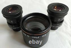 NIKON ED PLAN 0.5X OBJECTIVE and EyePieces