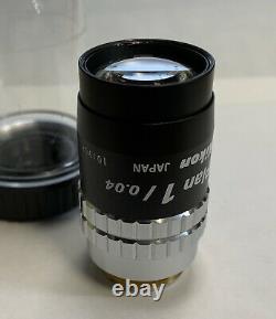 NIKON Plan 1X/0.04 Microscope Objective Lens 160mm Low Power Macro Photography