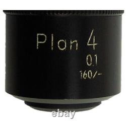 NIKON Plan 4 Microscope Objective Lens 0.1 160/- / 238236 limited From JAPAN