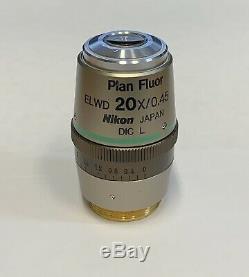 NIKON Plan Fluor ELWD 20x DIC L Eclipse TS TE TI Inverted Microscope Objective