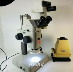 NIKON SMZ-U ZOOM 110 MICROSCOPE 2X UW10XA/24 ED PLAN 0.75X 1.25X H-III Camera